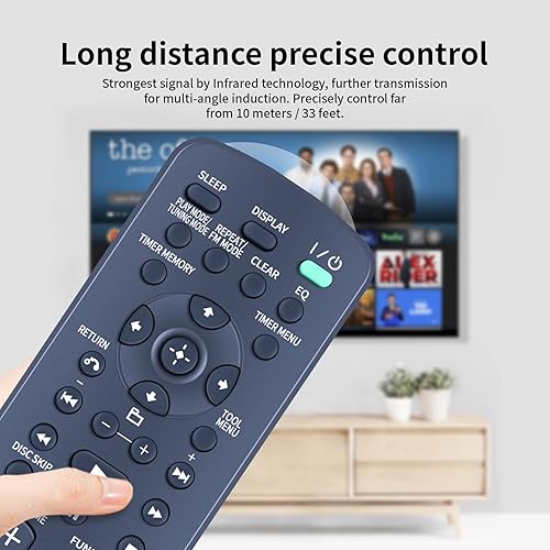 Miniatura 5 de PZL RM-AMU008 Control remoto de repuesto para Sony Compact Mini Hi-Fi Componente Disco Receptor Estéreo Sistema LBT-ZT4 MHC-EC98P HCD-ZT4 HCD-ZX66i