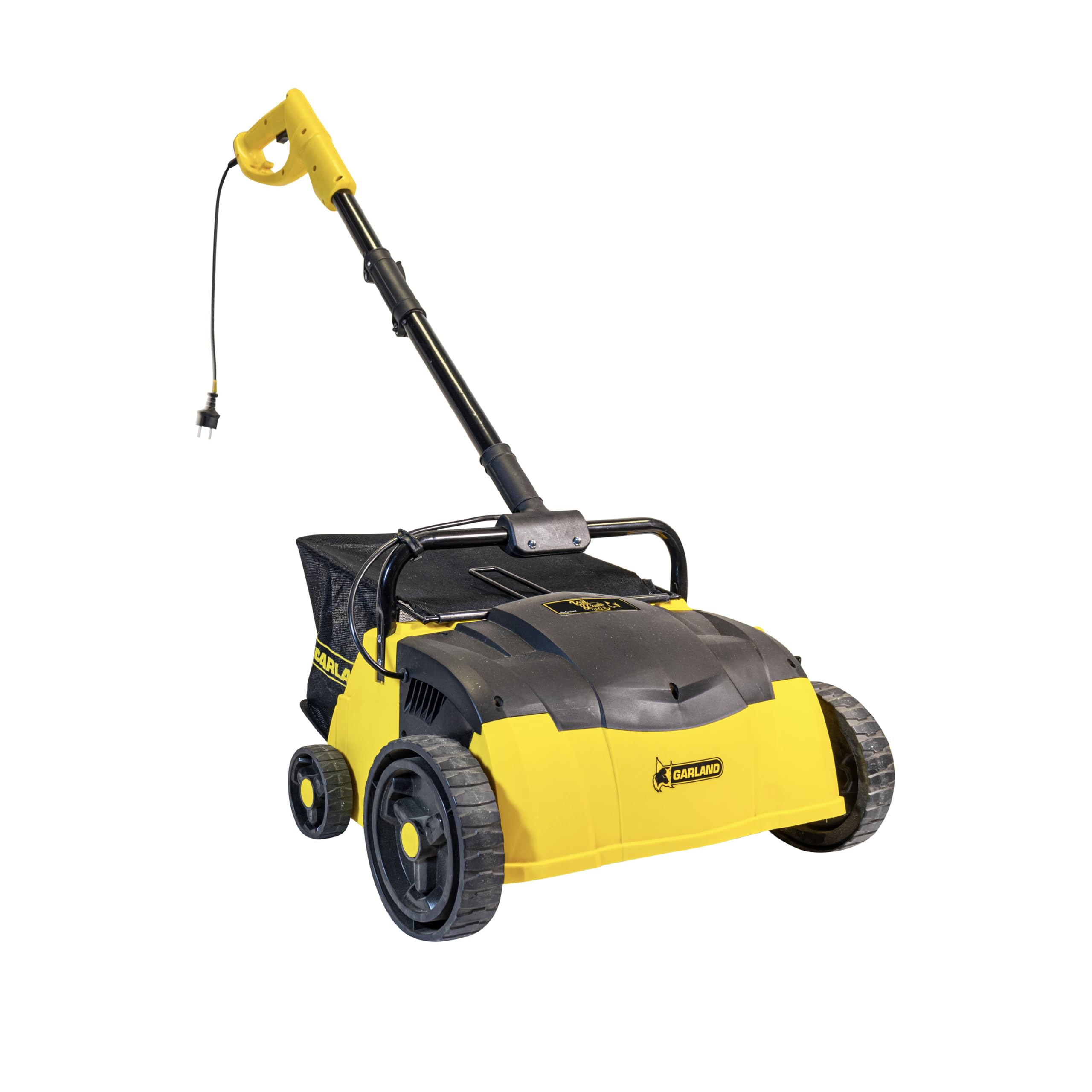 Garland - Barredora Peinadora Cesped Artificial Roll&Comb 302E-V19 | Potencia 1.400 W | Electrica Enchufable | Ancho de Trabajo de 32 cm | Manillar con Brazo Oscilante | Saco de Recogida de 25L