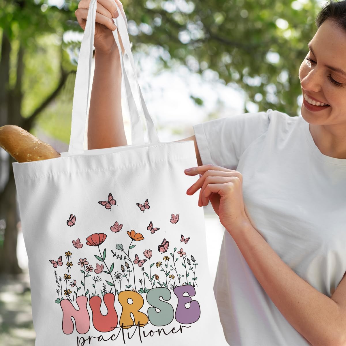 Turtle Gifts Shark Gifts Tote Bag, Hedgehog Horse Gifts for Women Girls, Animals Reusable Grocery Bag Shopping Bag - Image 5