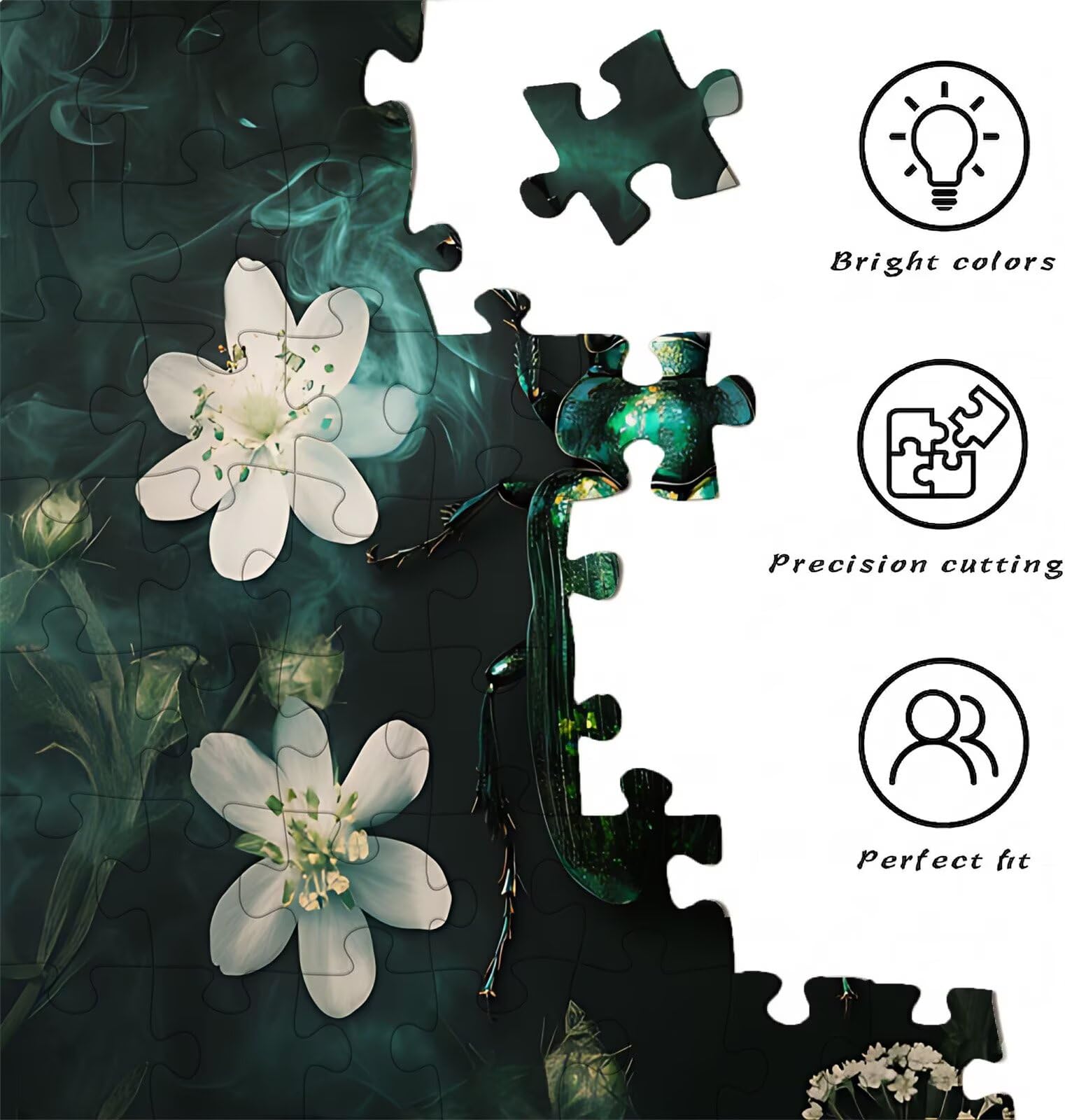 Puzzle 2000 elementów, drewniane puzzle dla dorosłych, kwiat, zwierzę domowe, klasyczne puzzle 99,5 x 70,5 cm, gra rodzinna, redukcja stresu, gra myśląca, dekoracja domu, w0-283
