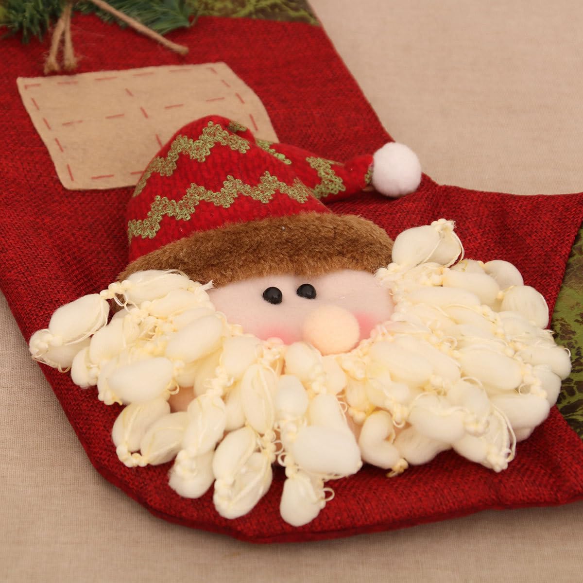 Weihnachtsstrümpfe mit Namensschildern, personalisierbar, 50,8 cm, 3 Stück, große Weihnachtsstrümpfe für Geschenke, perfekte Weihnachtsdekoration für Zuhause und Weihnachtsfeiern