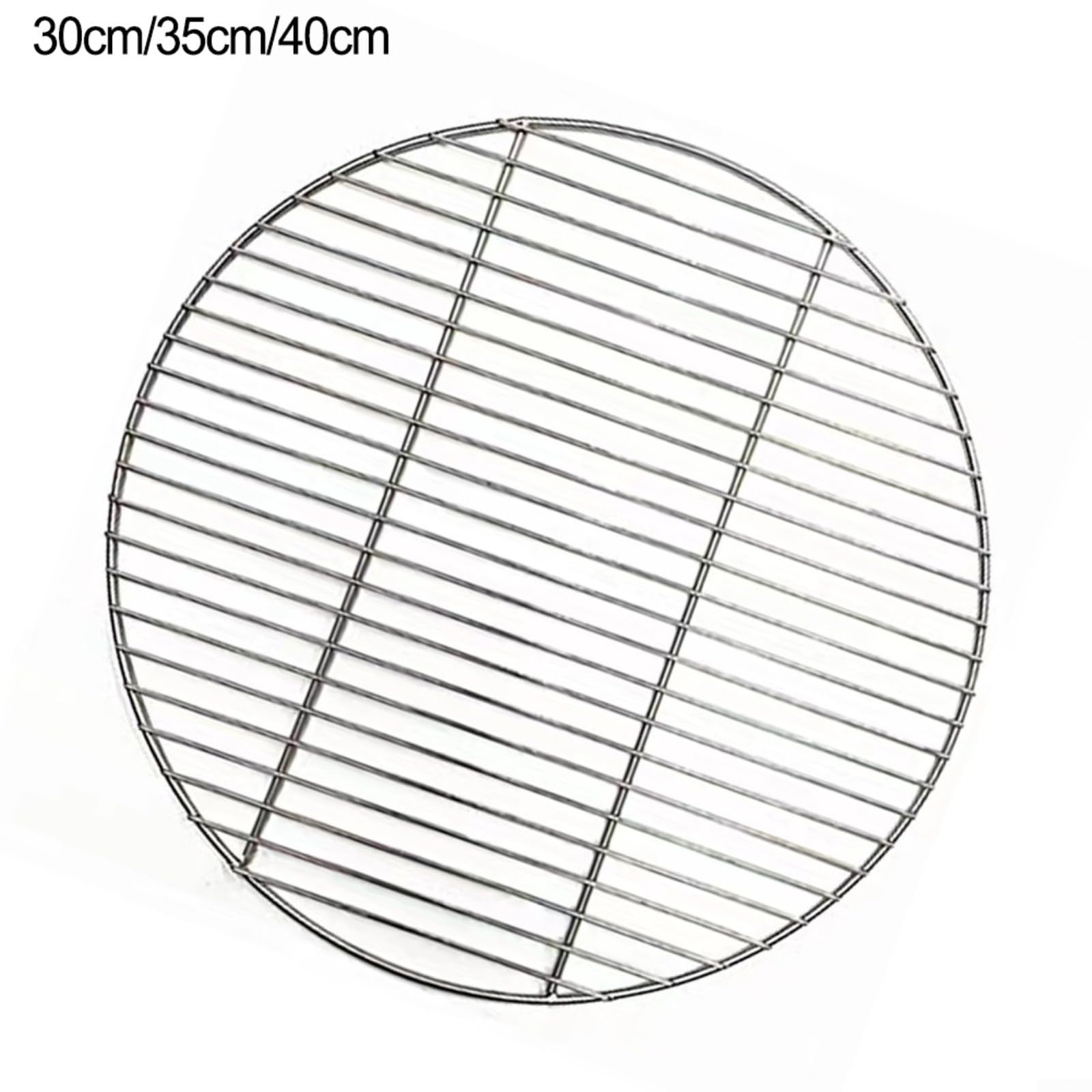 Griglia di ricambio per griglia di cottura, griglia rotonda in acciaio inox, rete per barbecue per campeggio e cucina all'aperto, diametro 30 cm/35 cm/40 cm (30 cm)