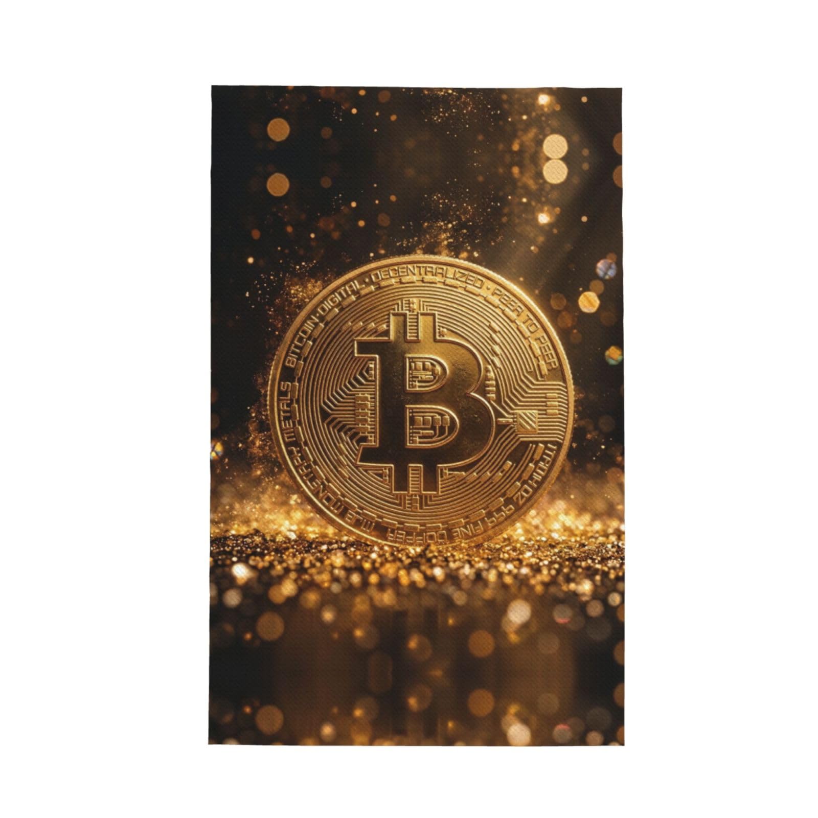 SXZVVBN Gold Coin Super Absorbent Microfibre Waffle Towels Fast Drying Dish Cloths Home Cafe Barista