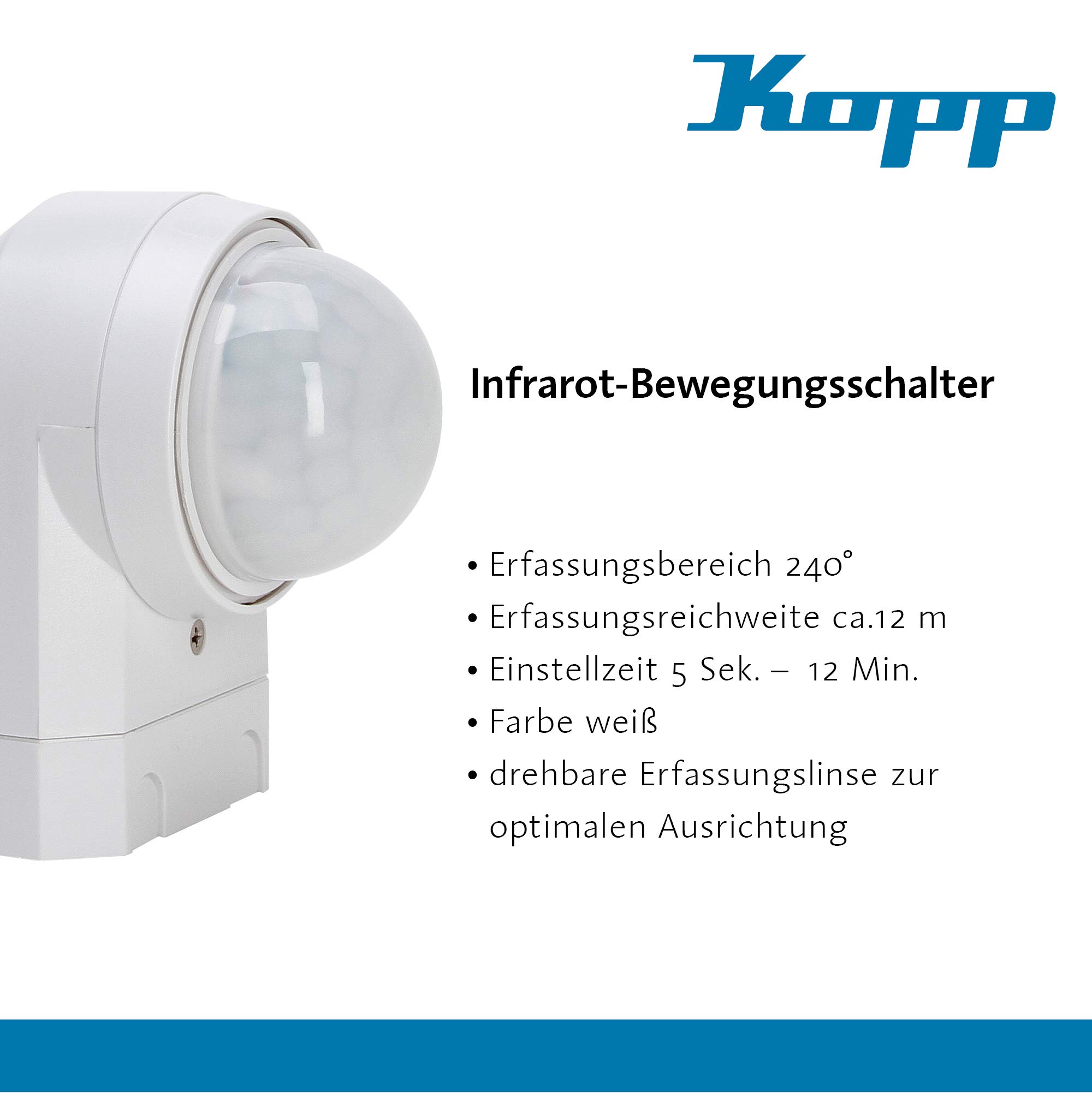 Kopp Czujnik ruchu PIR INFRAcontrol R 240 AP