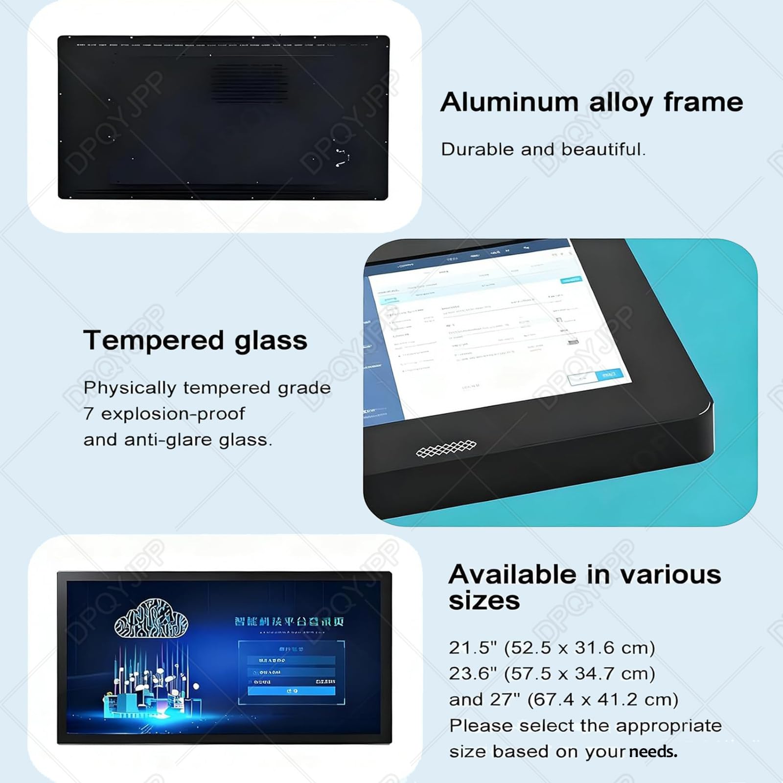 Ristorante Digital Menu Board & LED Backlit Display Screen Chiosco Digitale, Pubblicità Media Player, Video Player, Orizzontale e Verticale Posizionamento, per Ristorante Menu Immagini 23,6 pollici