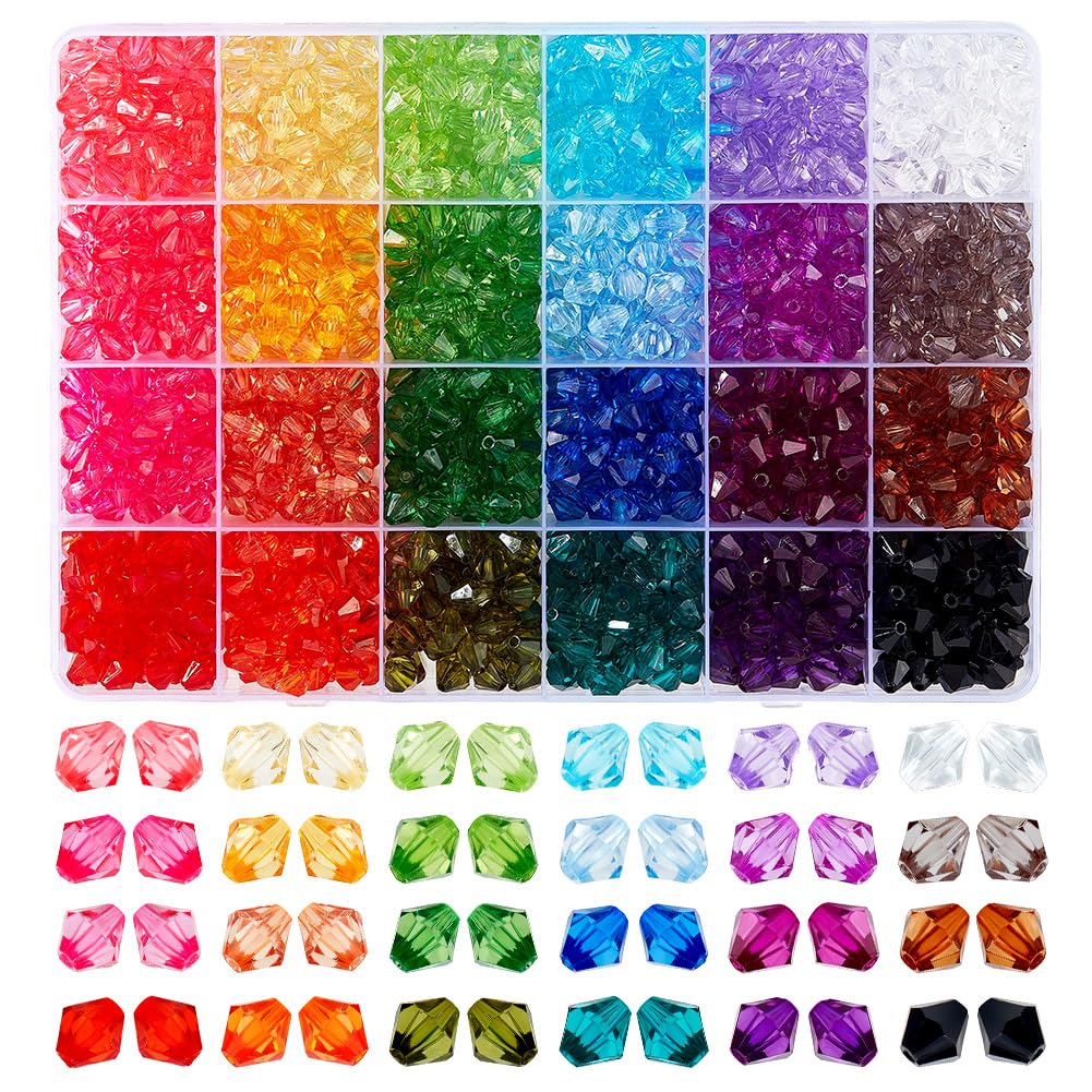 Photo 1 of PH PandaHall 1200pcs 8mm Crystal Beads