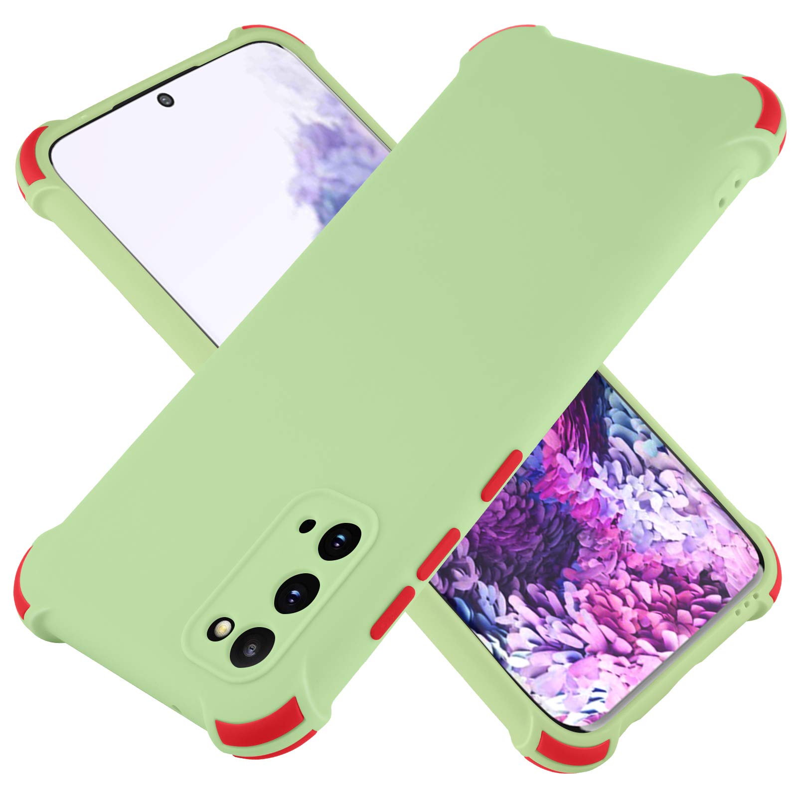 Case for Samsung Galaxy S20, Shockproof Slim Fit Protective Case Camera Lens Protector with 4 Corners Drop Protection Cushion Anti-Scratch Soft TPU Bumper Cover for Samsung Galaxy S20 6.2" Army Green