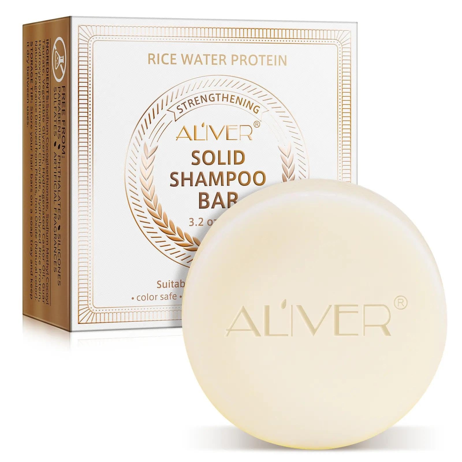 Sponsored Ad – NIKITA.VIVI Rice Water Protein Shampoo Bar 91G, Rice Water Solid Shampoo Soap Bar for Hair Growth, Rices Waters protein Shampoo Bar for Strengthening Weak or Damaged Hair Thinning Hair Loss Soap