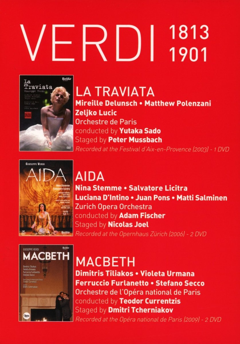 La Traviata, Aida, Macbeth