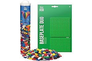 PLUS PLUS - Baseplate Duo & 240 Piece Basic Tube Set: Interlocking...