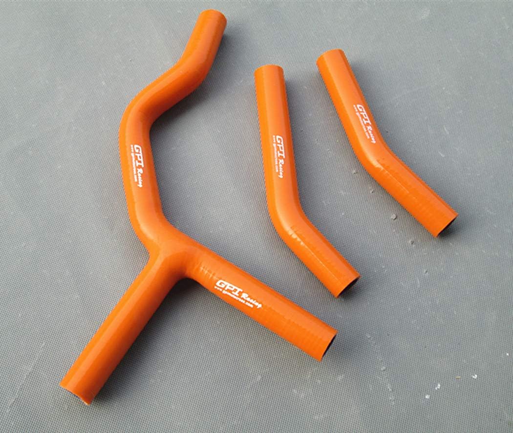 Radiator Silicone Hose Compatible With KTM 200/250/300 EXC/XC 2004-2007 2005 2006 Orange