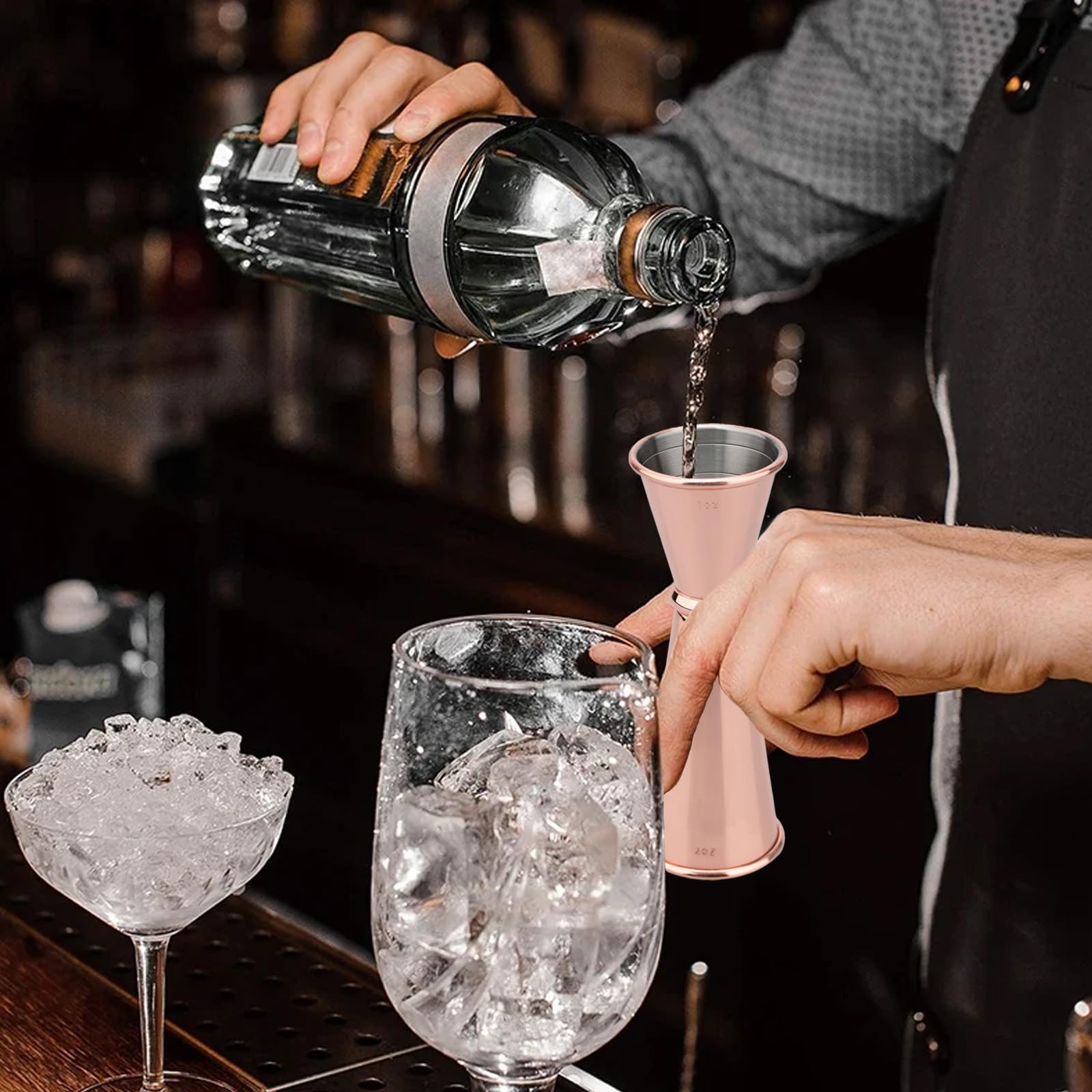 Jigger for Bartending, Cocktail Jigger 2 oz 1 oz — Amazon image 6