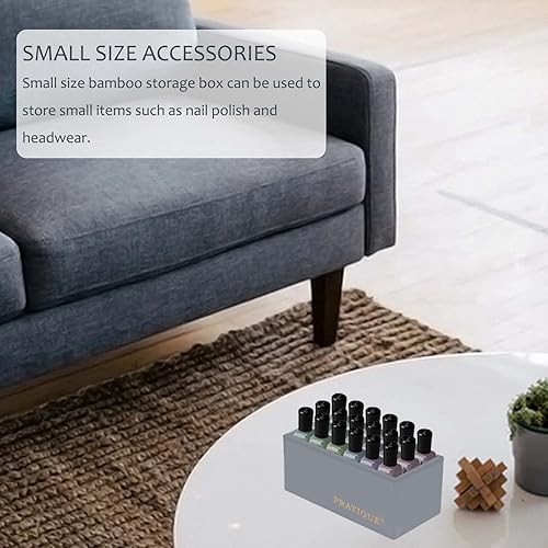 Miniatura 6 de PRATIQUE Organizador de cajones de bambú, organizador de utensilios de cocina, bandeja de cubiertos, suministros de escritorio de oficina y