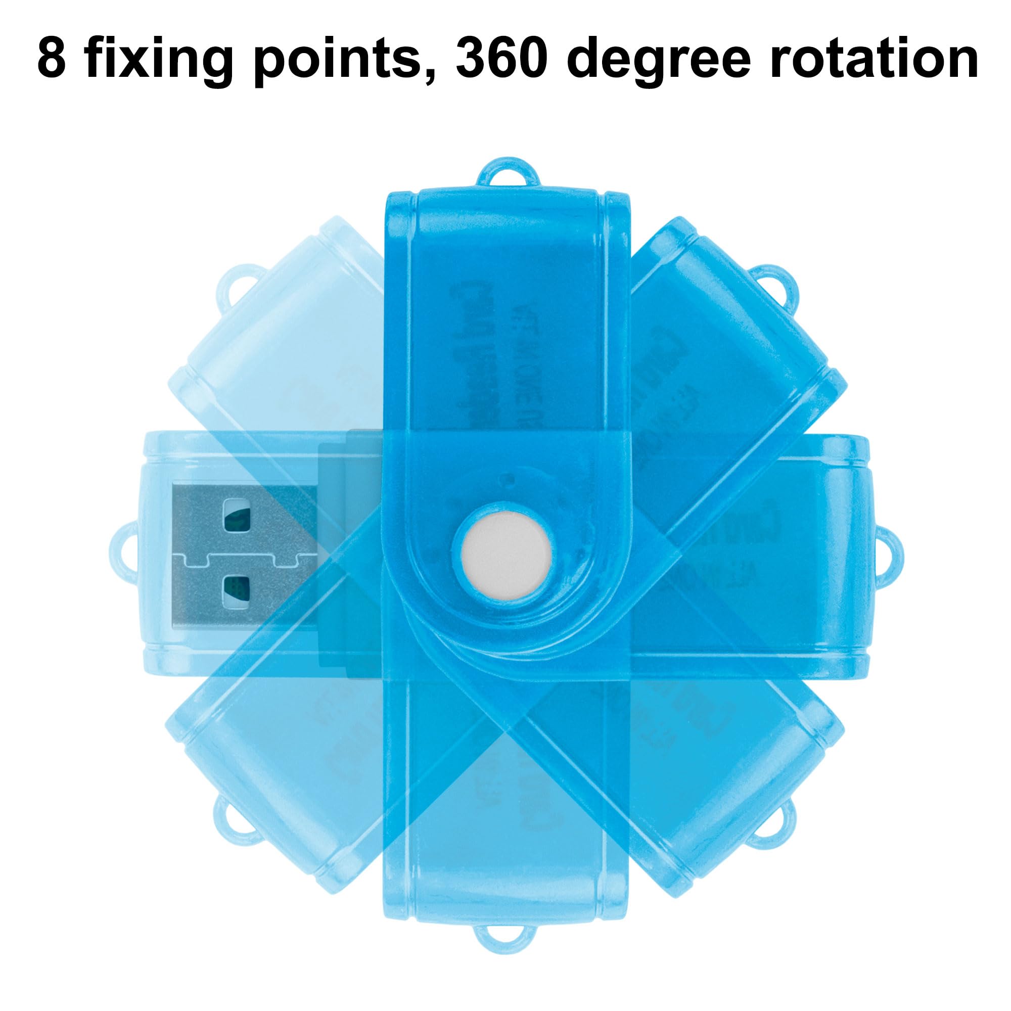 Lettore Di Schede Di Memoria 4 In 1 Lettore Di Schede Multiple Usb 2 0 Adattatore Per Cardreader Per Unita Flash Tutto In Uno Adatto Per Micro Sd Tf Ms Micro M2 - Foto 13