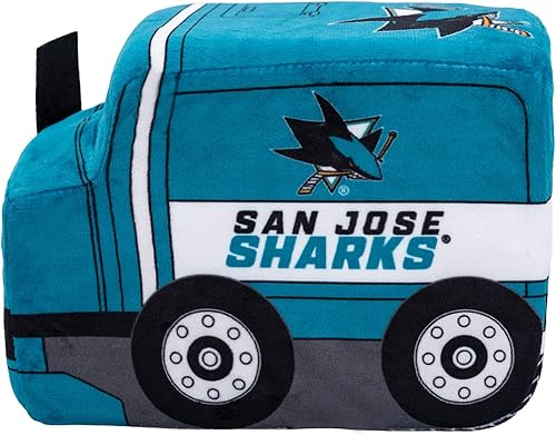 Miniatura 5 de Bleacher Creatures San Jose Sharks Zamboni - Peluche de 7 pulgadas NHL Kuricha - Peluche inspirado en suave