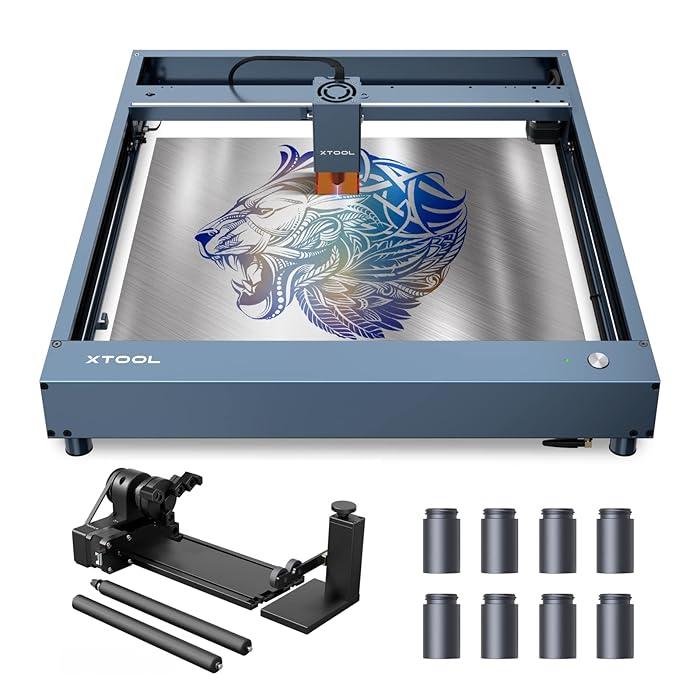 Buy xTool D1 Pro Laser Cutter with RA2 Pro Rotary, 60w Accuracy Laser