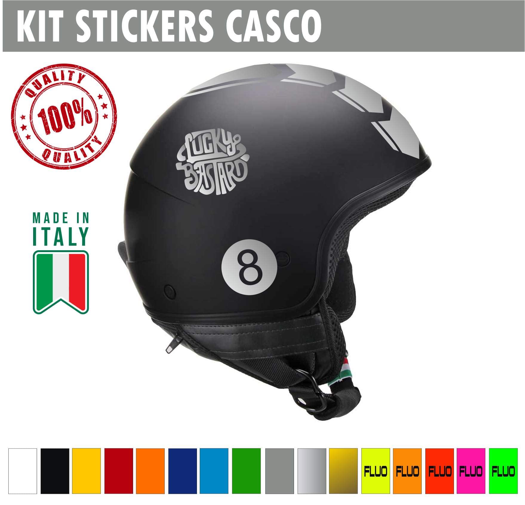 Autocollant Sticker 8 BALL (boule De Billard) - Ritrama - Italie - Pour Auto, Moto, Casque