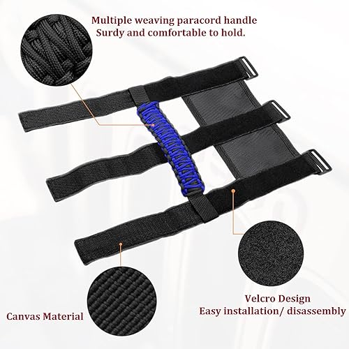 Miniatura 5 de Accesorios para Jeep Wrangler, barra antivuelco, mango de agarre para compatible con Jeep Wrangler YJ TJ JK JKU JL JLU 1955-2023 Gladiator JT UTV y