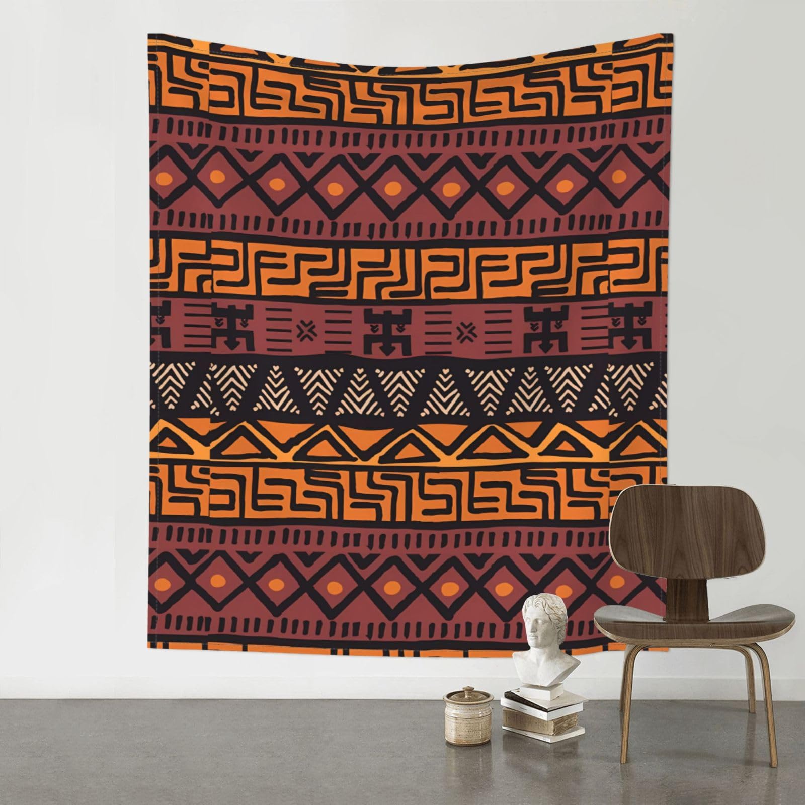 YYHWHJDE African Mud Cloth Tribal Prints Wall Tapestry 60x51in - High-Grade Polyester Throw for Dorm Room Decor, Beach Blankets & Home Accent