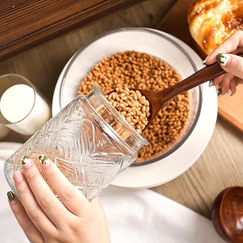 Miniatura 7 de HANSGO Juego de cucharas de madera de 3 piezas, cucharas de madera antiadherentes, cucharas de cocina de sopa, utensilios de cocina de madera de