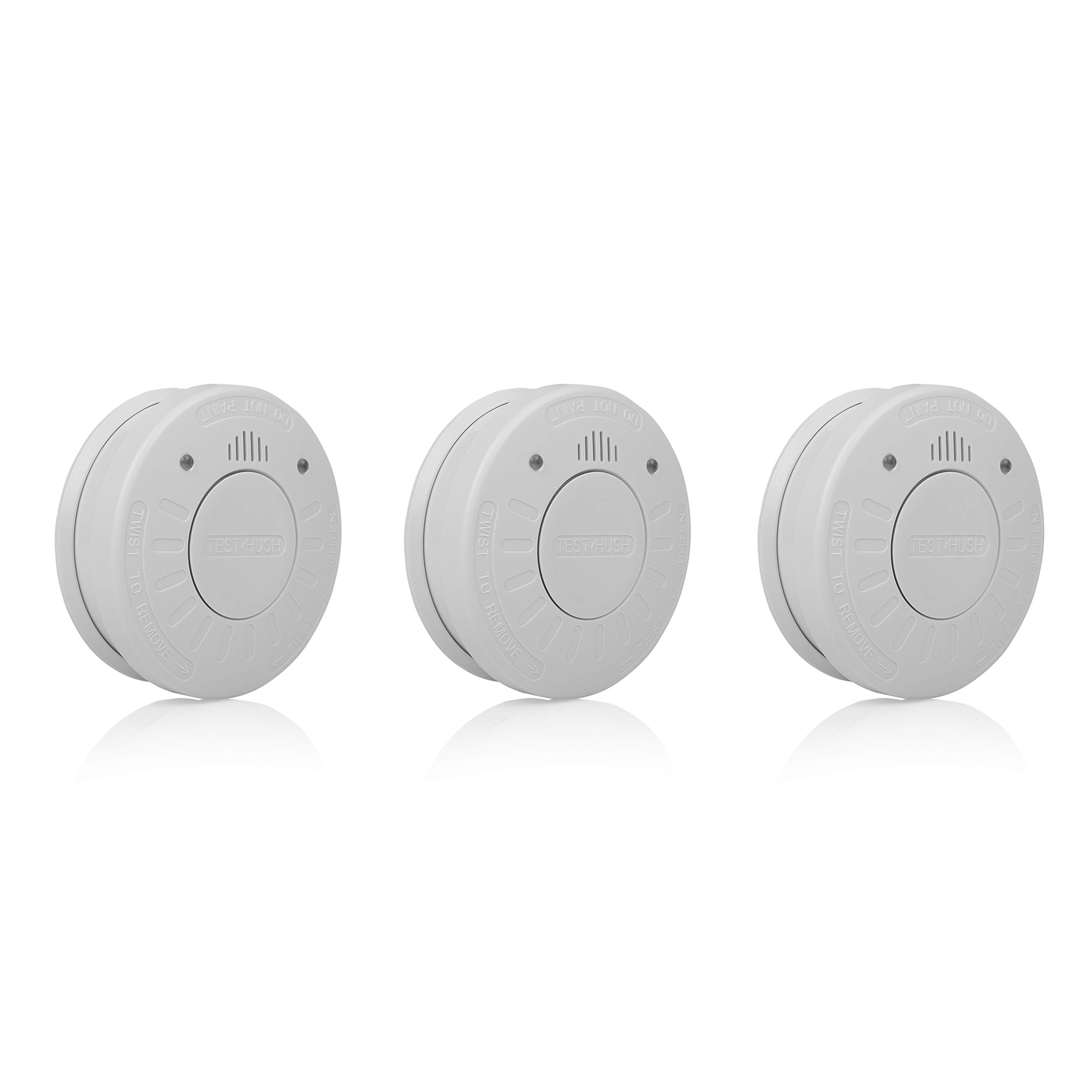 SmartwaresRM520/3 Optical Smoke Detector, 3 Pack, 10 Year Battery, Test Button, Q Label