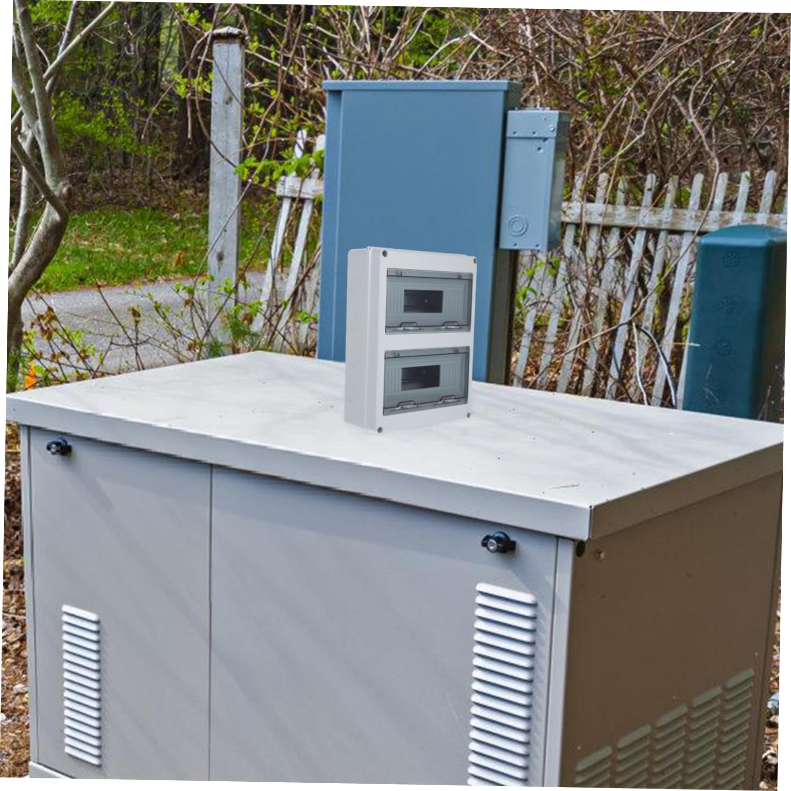 PRETYZOOM Caja Eléctrica Exterior y Antipolvo Circuitos Protección para Medidor Eléctrico Caja de Distribución Resistente la para Montaje Pared Uso Doméstico Aire