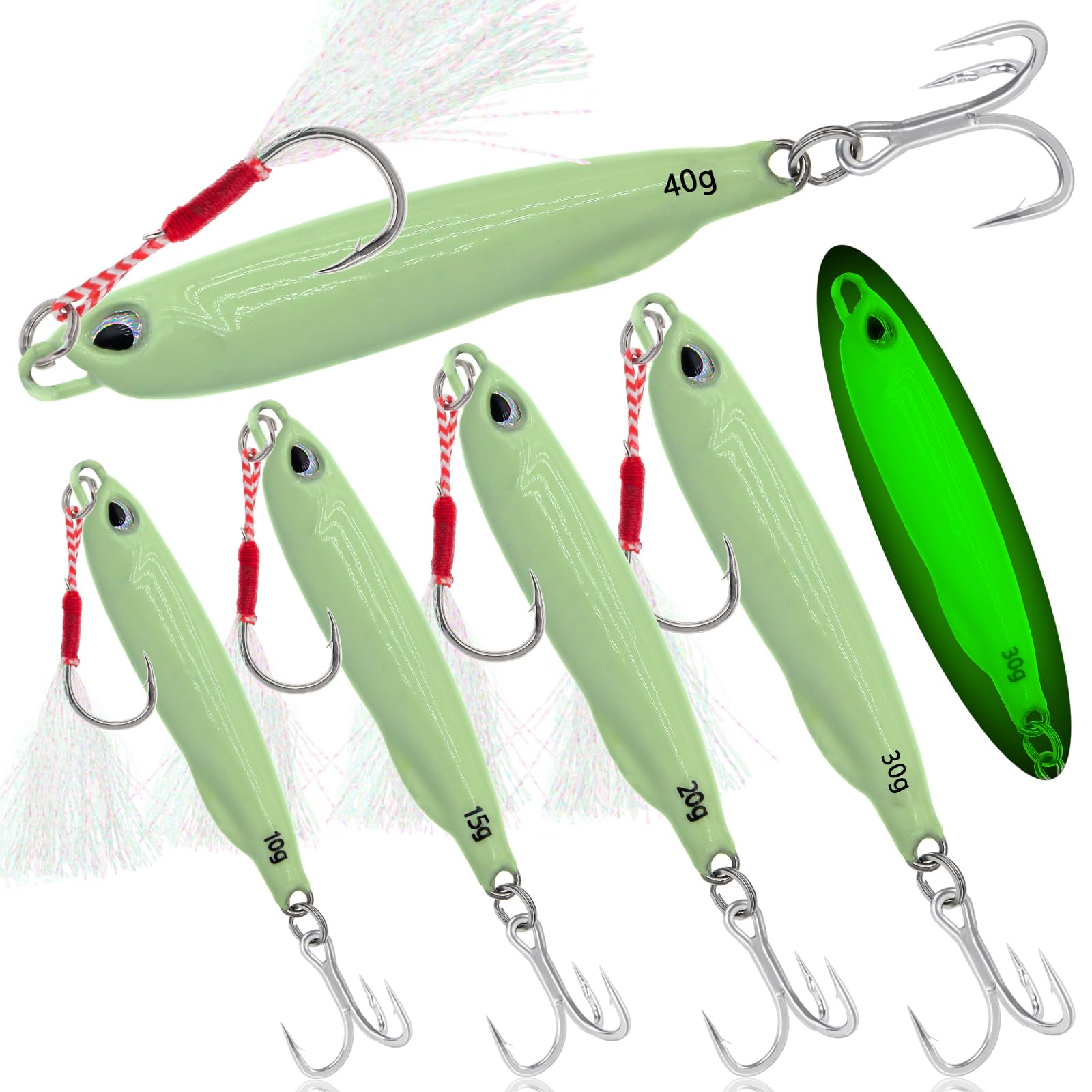 Fishing Jigs Metal Fishing Spoons Lures, Blade Bait Spinner Long Casting Jigging Spoon Lure Vertical Hard VIB Swimbait for Walleye Bass Trout Freshwater & Saltwater