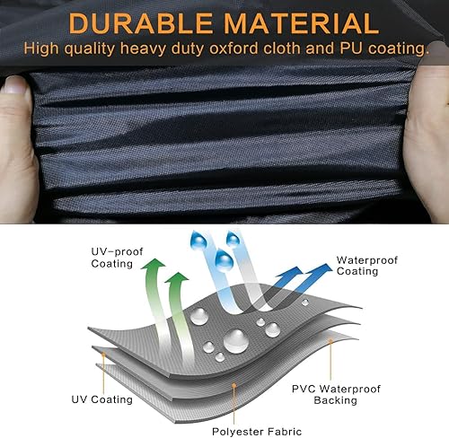 Miniatura 3 de Cubierta UTV, Protección Super Resistente para Todo Clima, Cubierta UTV Sobredimensionada de 2 Asientos Compatible con Can Am Maverick X3 Defender,