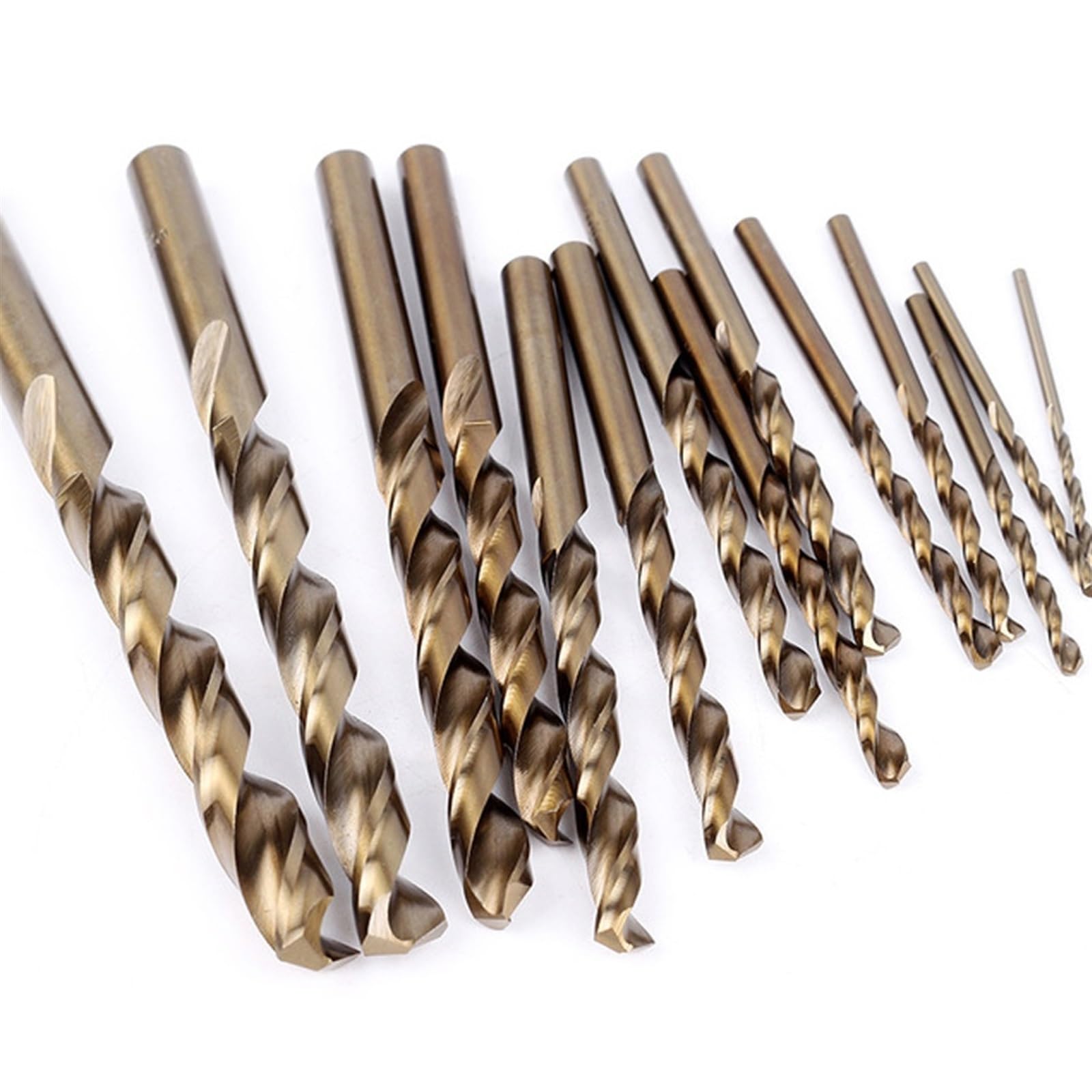 Juego de 19 brocas de cobalto HSS M35 for metal endurecido y acero inoxidable, accesorios for herramientas eléctricas de 1,0 a 10 mm