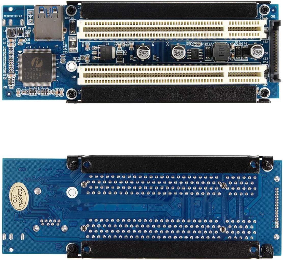 PCIE Card,PCIe x1 x4 x8 x16 to Dual PCI Slots Adapter Pci Express to 2 pci Card for Acquisition Bitcoin Card, Golden Card, Sound Card, Parallel Card