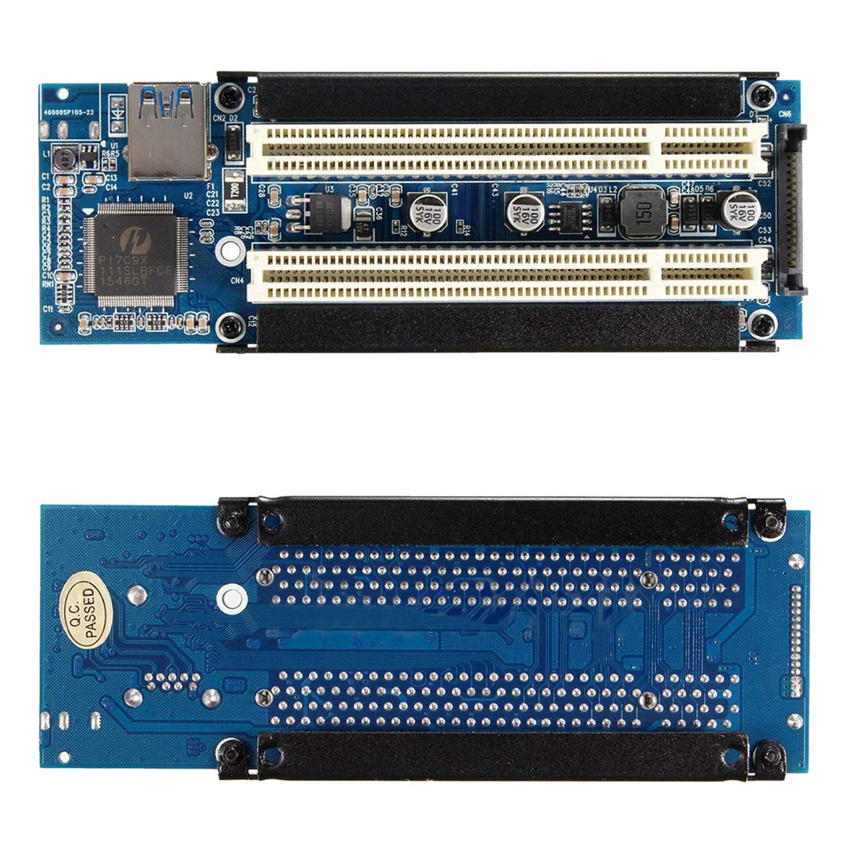 PCIE Card,PCIe x1 x4 x8 x16 to Dual PCI Slots Adapter Pci Express to 2 pci Card for Acquisition Bitcoin Card, Golden Card, Sound Card, Parallel Card