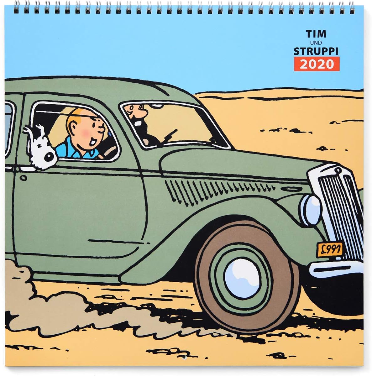 Tim und Struppi Kalender 2020 Deutsche Edition 30 x 30 cm - Tintin and 