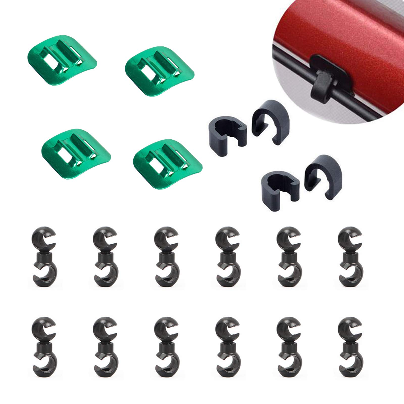 Boucle De Fixation Pour Vélo Pliant | Support Anti-Détachement | Style A Rond | Fer | Écrou M6 | SZLIFE - 9