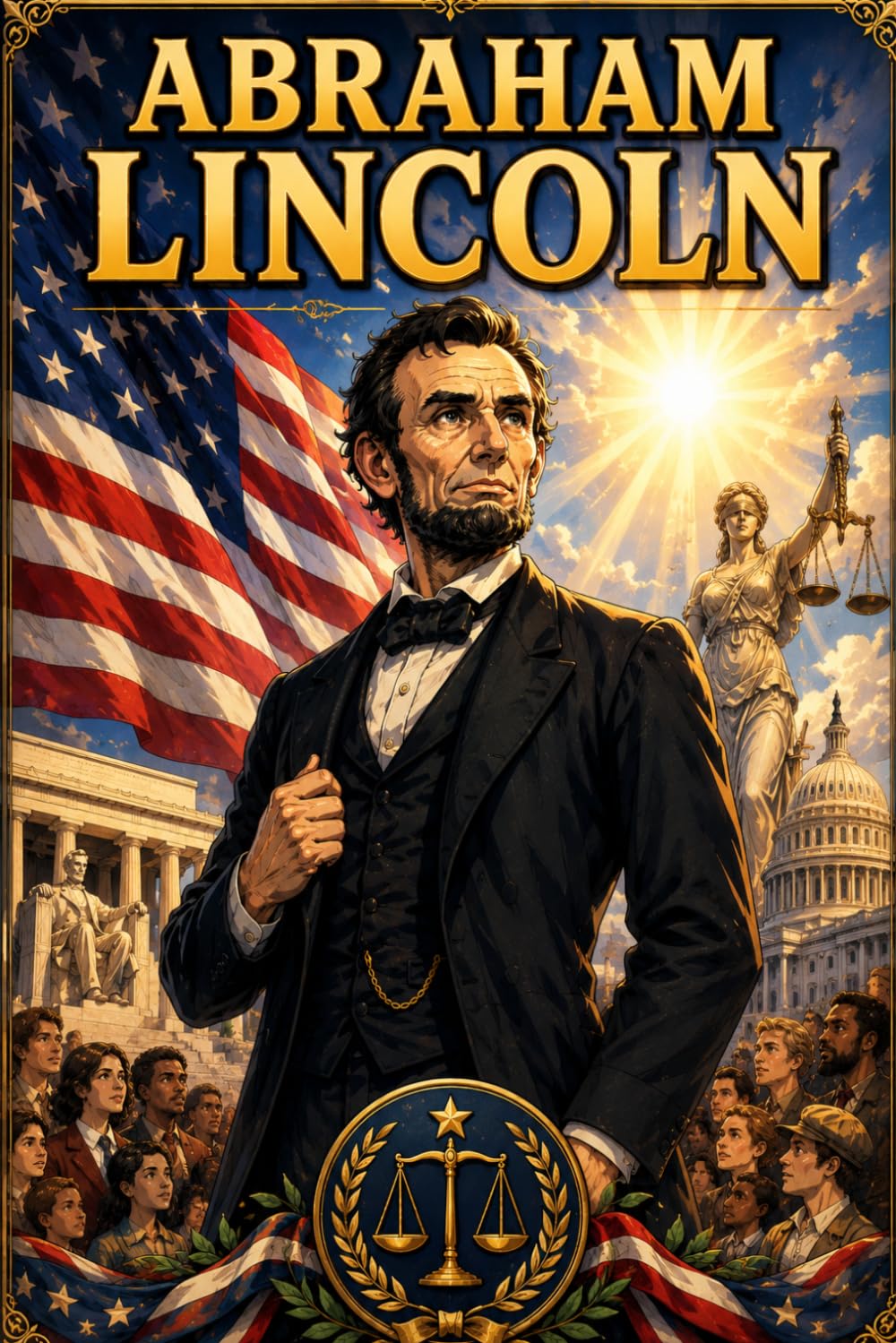 Abraham Lincoln: Leadership Freedom History Courage Story Biography (Icons of History Manga)