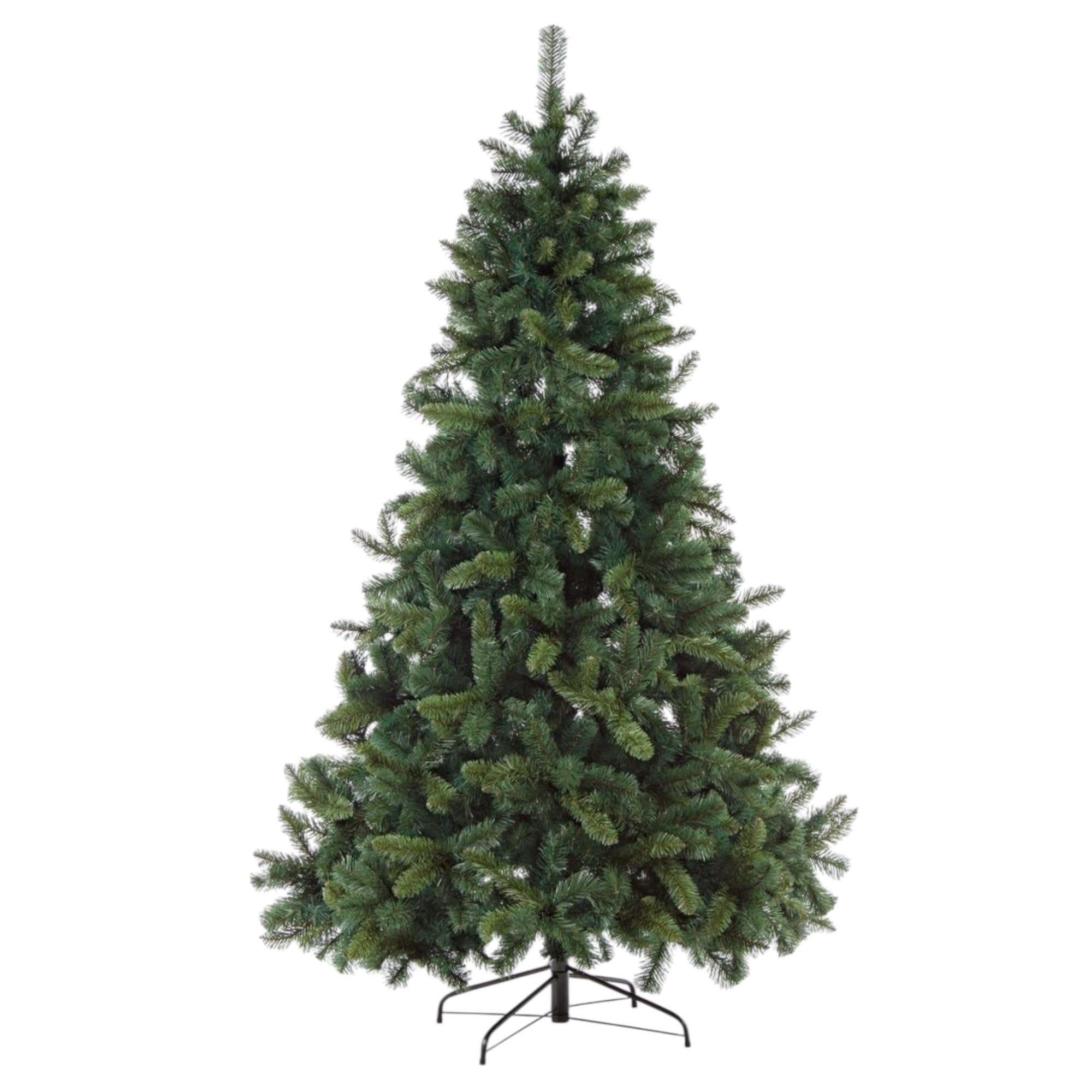 TIENDA EURASIA - Arbol de Navidad Artificial de PVC | Verde Frondoso | Ramas Abatibles | Estructura y Soporte Metálico | Arboles de Navidad | Medidas 120,​150,​180 y 210 cm (150 cm - 420 Puntas)