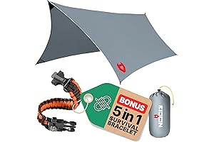 Rain Fly12x10 Lightweight Survival Camping Tarp for Hammock