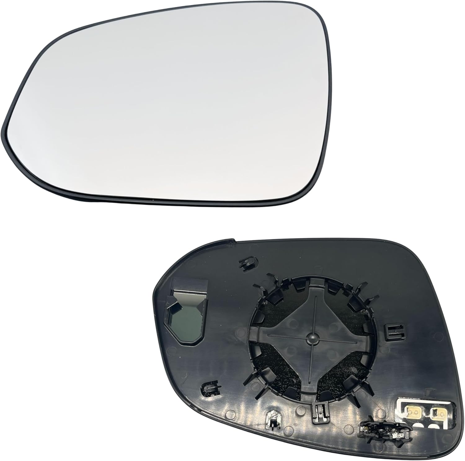 Left Driver Side Mirror Glass Heated W/Blind Spot For 2014 2015 2016 2017 2018 2019 Toyota Highlander Without Auto Dimming (2PIN)