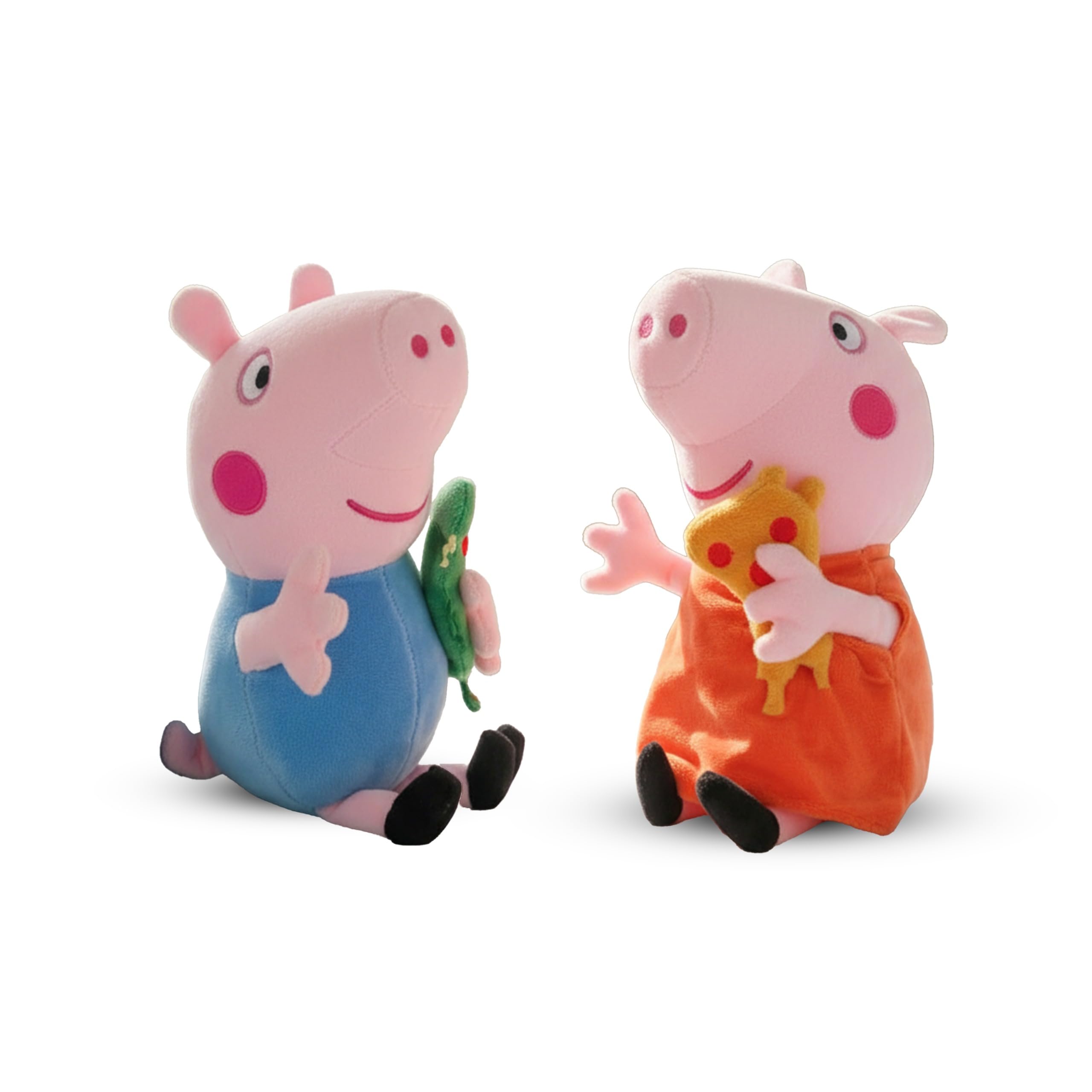 Peppa Pig George Pig Stuffed Soft Toy Gift for Kids Pack of 2, 25 cm - 25 cm (Multicolor)