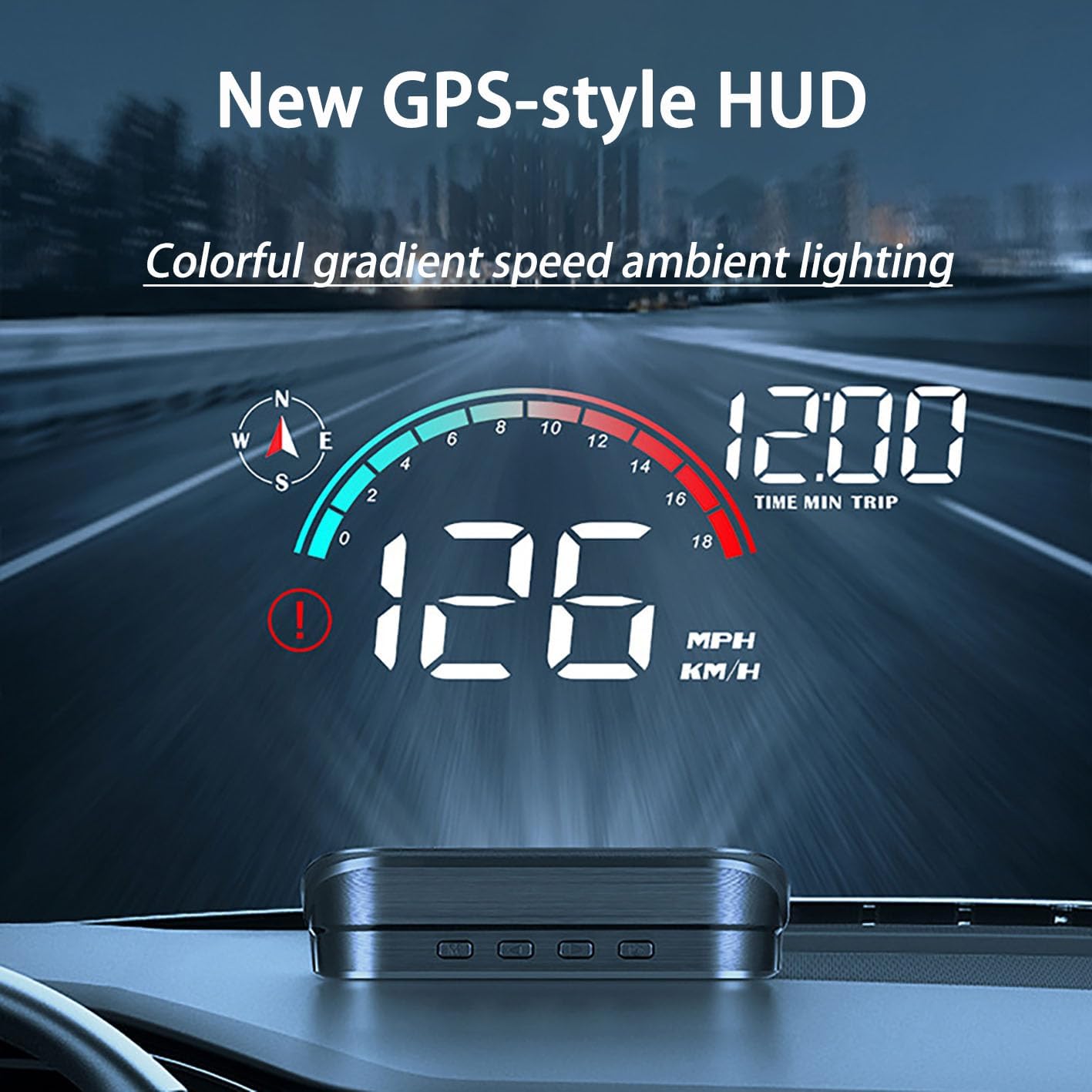 Auto HUD Head Up Display Dla Jeep Grand Cherokee L 2021-2025, Head Up Display Auto HUD Wodoodporny wyświetlacz cyfrowy przedni