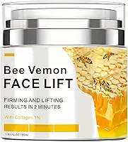 Creme de veneno de abelha, creme facial de veneno de abelha para lifting e recuperação hidratante, hidratante antienvelhecimento com colágeno para todos os tipos de pele 1,85 ml