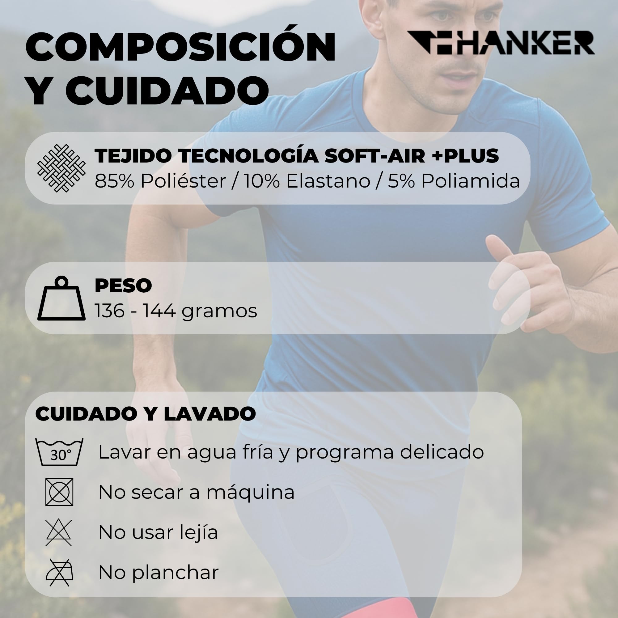 HANKER Kompressions-Shorts für Herren mit thermoregulierendem Gewebe, großen Taschen und flachen Nähten, ideal für Laufen und Trailrunnen