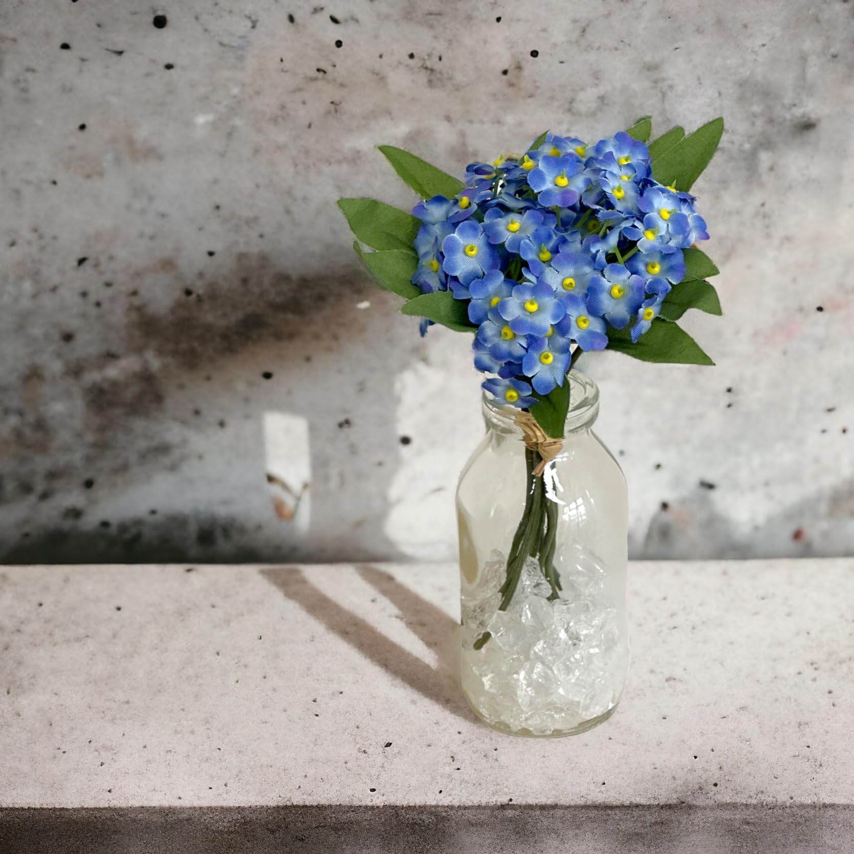 Amazon.de: Floratexx Knstlicher Vergissmeinnicht-Strau ca. 16cm BLAU.  Kleiner Blumenstrau Kunstblume Kleine knstliche Blume Tischdekoration