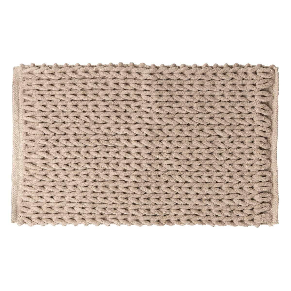 5FIVE SIMPLY SMART Tapis de bain tressé Beige 50x75 cm