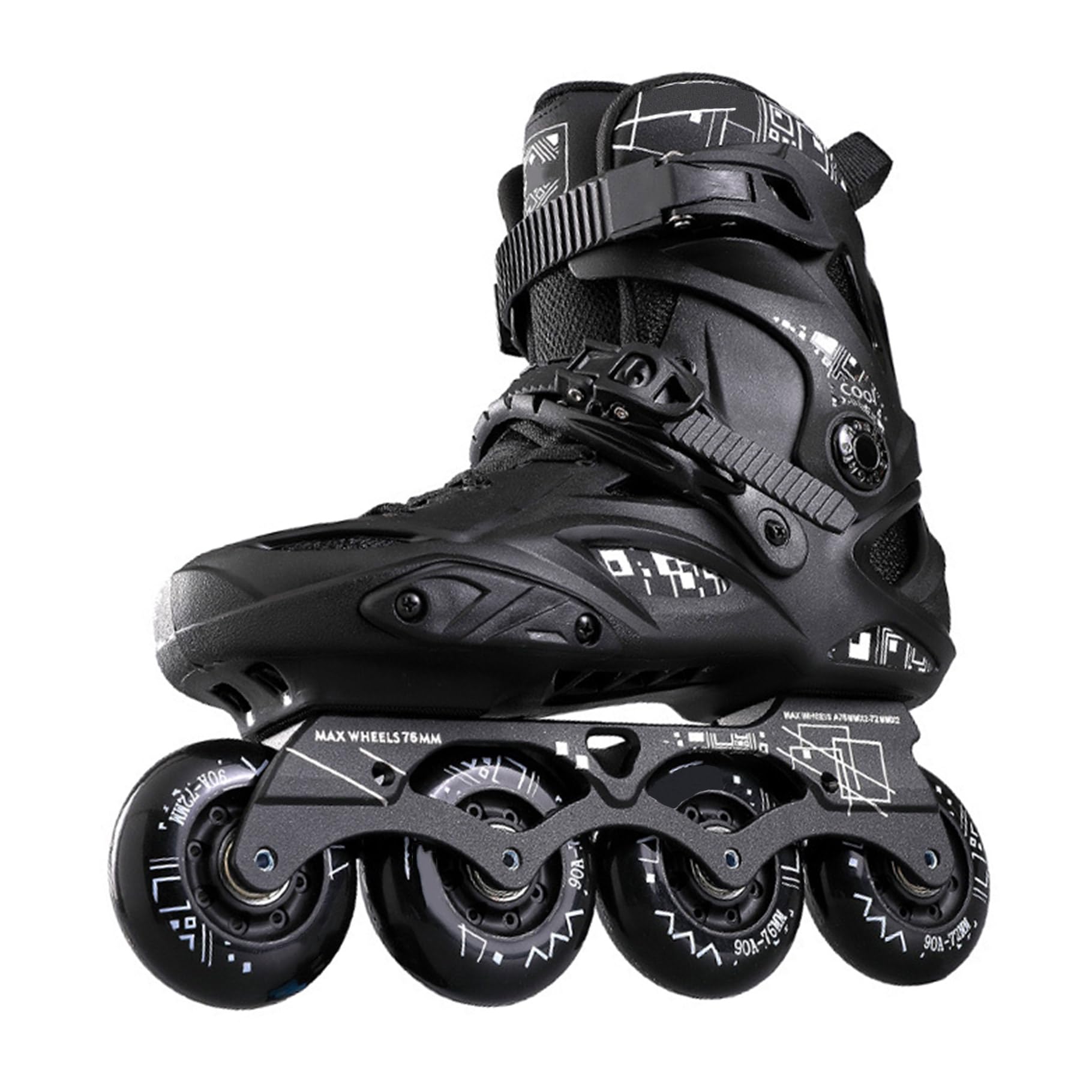 Roller Homme Et Femme, Patin À Roulette Adulte, Rollers en Ligne pour L'extérieur Et L'intérieur, Roller Chaussures - Doublure Respirante Lavable Et Roues en PU 90A Résistantes À l'usure