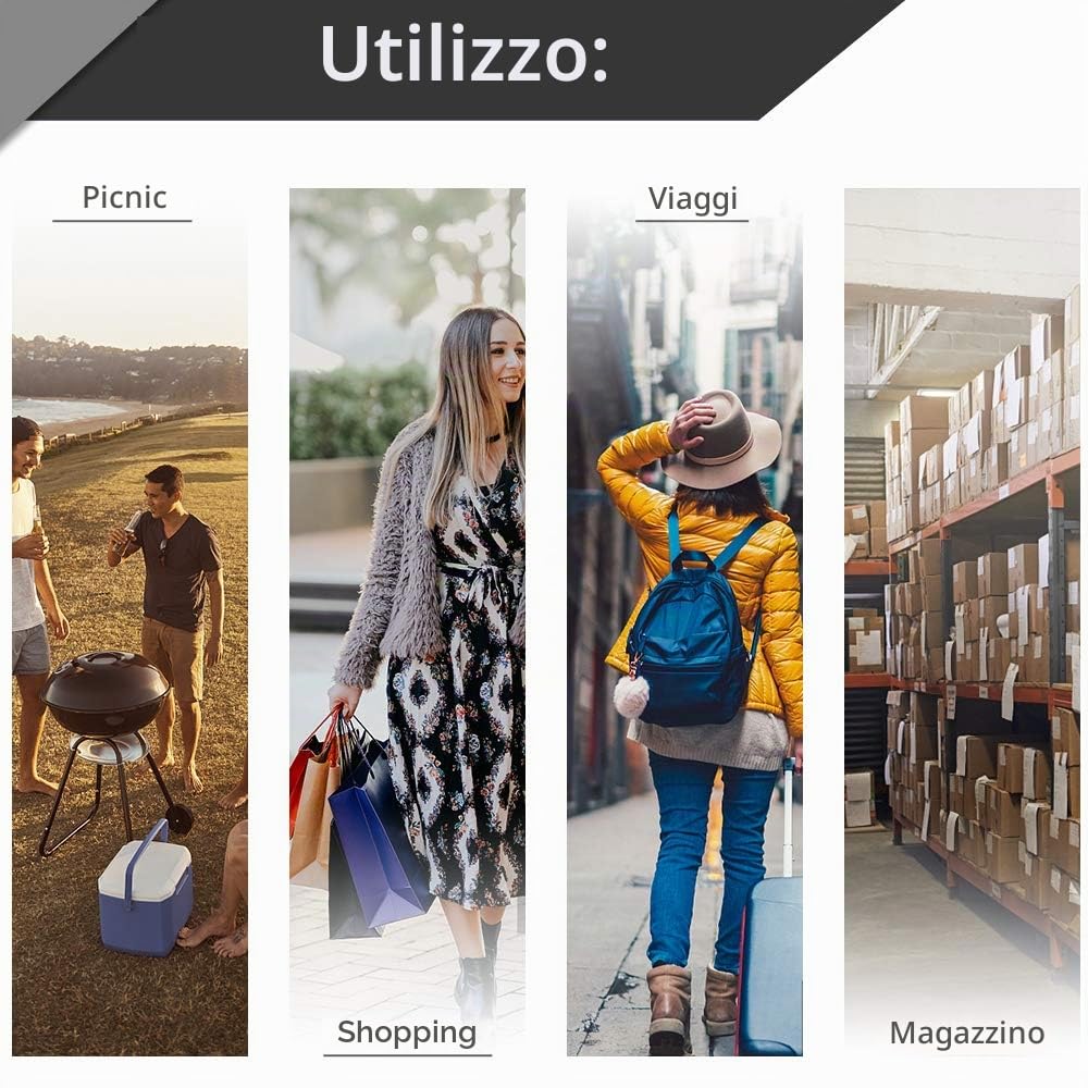 Carrello per sacchi in alluminio pieghevole, carrello da trasporto pieghevole, carrello manuale, trolley per bagagli con superficie antiscivolo, manico allungabile, capacità di carico fino a