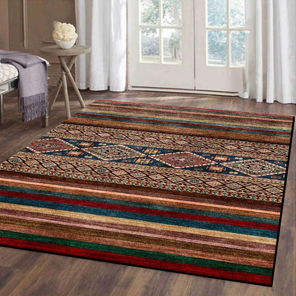 Tappeto Soffice 120x160 tapis chambre enfant géométrique sans peluche