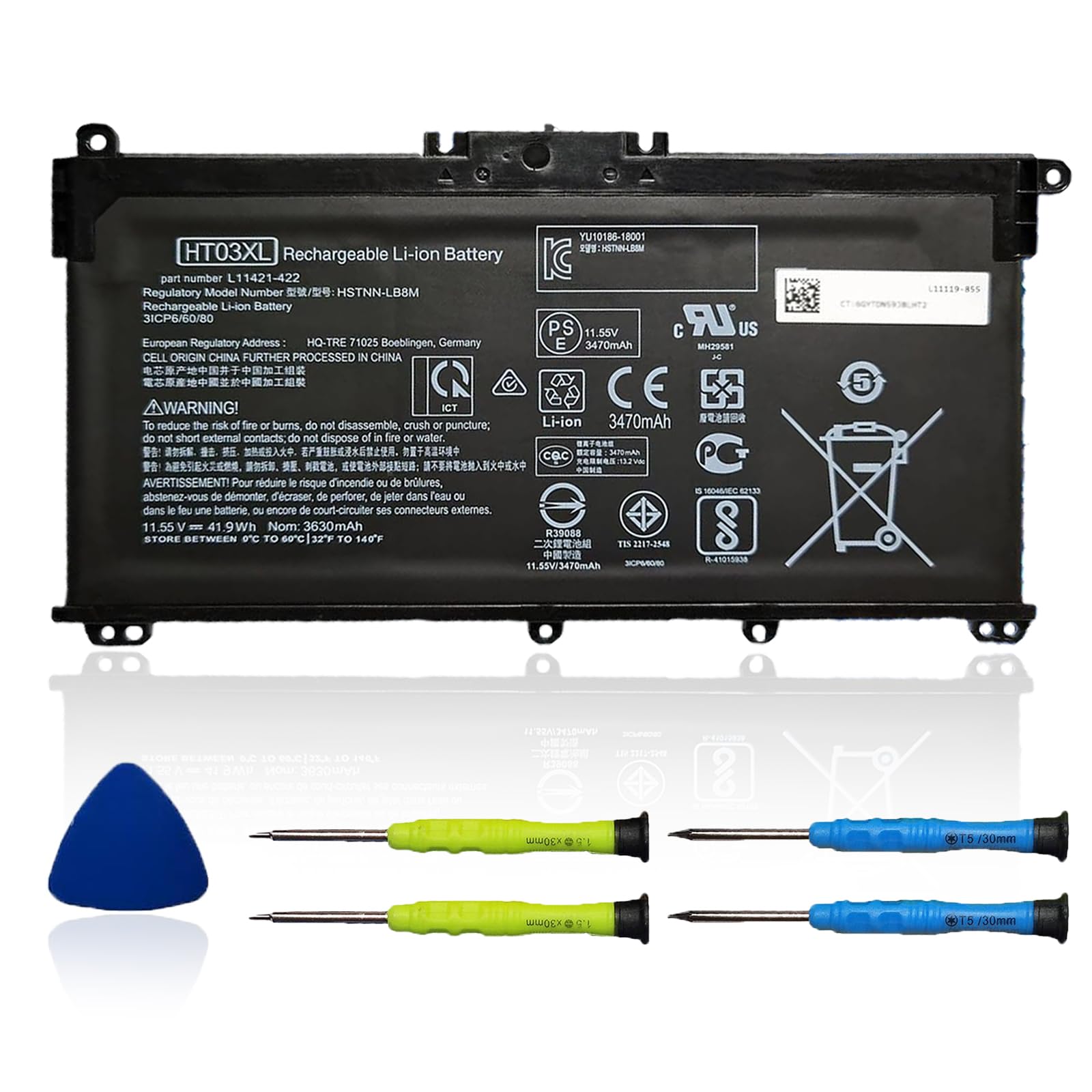 Amazon.com: OUWEE HT03XL Battery for HP L11119-855 Pavilion
