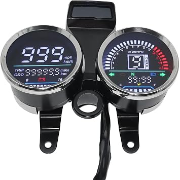 Fit Suzuki GN125 Speedometer Digital Dashboard LED Electronic Control Motorcycle RPM Meter Accessories Bike Speed Meter