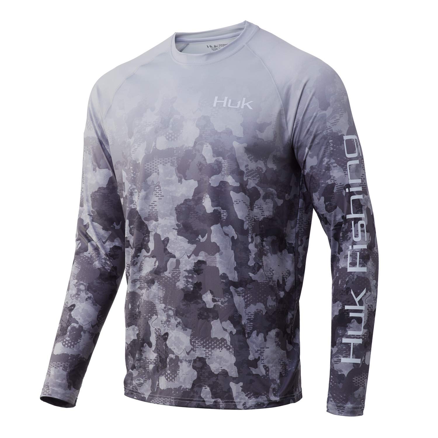 HUK Men's Pursuit Target Rich Long Sleeve Fishing Shirt – UPF 30+ Sun Protection, Stain Resistant