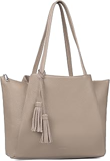 befen Genuine Leather Tote Bag for Women Work, Womens Laptop Tote Bags Shoulder Purses Totes with Compartments Handbags